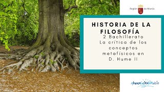 LA CRÍTICA DE LOS CONCEPTOS METAFÍSICOS EN D HUME II [upl. by Nerak]