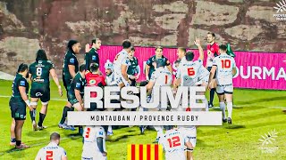 Les highlights de la victoire de Provence Rugby à Montauban [upl. by Adnohsed]