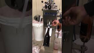 Sparkling Wine methode champenoise Disgorging [upl. by Zined]