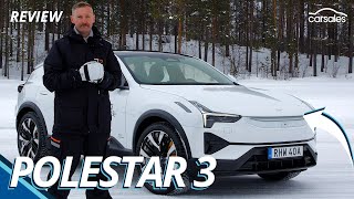 2024 Polestar 3 Review  Big new hightech luxury electric SUV thrashed in the snow [upl. by Aleydis]