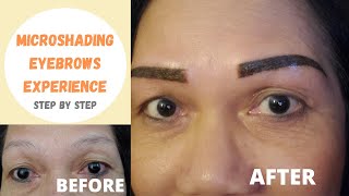 MICROSHADING EYEBROWS EXPERIENCEIS IT PAINFULBEFORE AND AFTER [upl. by Lincoln]