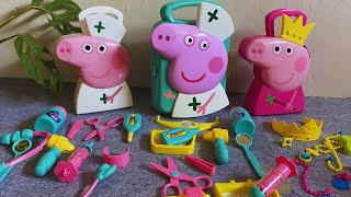 67 MINUTES SATISFYING WITH UNBOXING PEPPA PIG MEDIC CASE PEPPA HOUSE COMPILATION I REVIEW TOYS [upl. by Alehcim328]