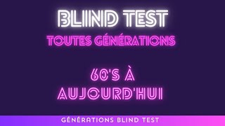 Blind Test Toute Génération 7 GBT [upl. by Eidas321]