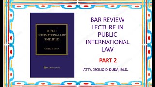 PUBLIC INTERNATIONAL LAW PART 2 [upl. by Service]