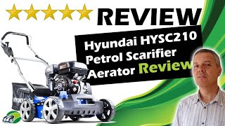 Hyundai HYSC210 Petrol Scarifier Review [upl. by Ynnej]