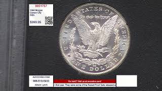 1884 Morgan Dollar  Carson City  GSA [upl. by Burne]