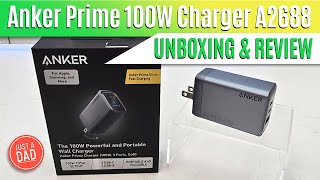 Anker Prime 100W USB C Charger A2688 UNBOXING amp REVIEW [upl. by Garrison]