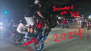 BROWARD ON TOP 2024 FRIDAY NIGHT RIDE RAW VIDEO [upl. by Kciderf492]