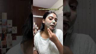 let’s do weekly SKINCARE🧴For Oily skin 🌷 minivlog skincare mask ytshortsindia [upl. by Amena]