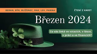 Březen 2024  BERAN  PANNA  Vztah láska práce finance tarot vykladkaret barbraspirit [upl. by Frankie]