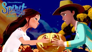 Girls vs Boys Scarecrow Competition  SPIRIT RIDING FREE  Netflix [upl. by Nonnairb]