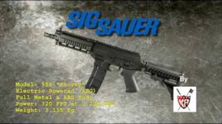 Airsoft SIG SAUER 556 quotShortyquot King Arms by CYBERGUN [upl. by Lorelei]