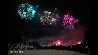 越後妻有 雪花火／ECHIGOTSUMARI SNOW FIREWORKS 2018 [upl. by Jilly]