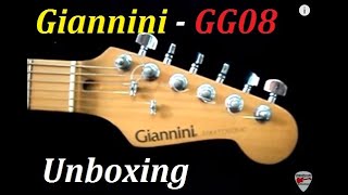 Guitarra Giannini GG08 Stratosonic  UMBOXING [upl. by Lareena]