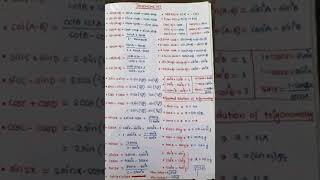 all trigonometry formulas of 11th classtrigonometry formulas inandoutfacts physicswallah [upl. by Wakeen195]