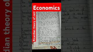 Ricardian theory of rent economics factory pricing handwritten notesReply to your comment✅ neb [upl. by Ynot]