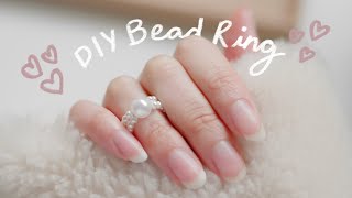 DIY Pearl Bead Ring [upl. by Elayor]