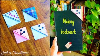 DIY Bookmarks for Books from A4 paper  Easy Origami Bookmark Corner  How to make Bookmarks [upl. by Dinnage724]