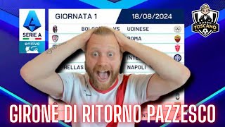 REACTION SORTEGGI SERIE A 2425 Il ritorno inizia col BOTTO [upl. by Anek]