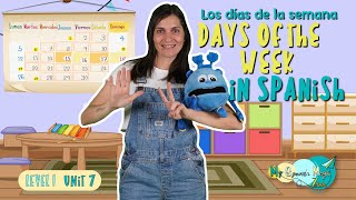 Lets Play And Learn Days Of The Week In Spanish For Kids  MySpanishMagicZonecom [upl. by Iridissa]