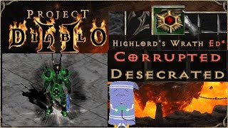 PD2 S10  Desecrating a 40ed Highlords  LUCION Kill Tier 2  Berserker Barbarian Project Diablo 2 [upl. by Nimesh567]