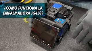 ¿Cómo funciona la empalmadora FS450  FibraMarket [upl. by Suirtemid]