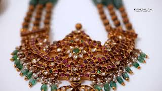 Opulent Temple Jewelry Necklace  Traditional Bridal Necklace by Kandalaa [upl. by Willmert]