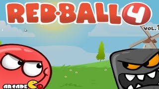 Red Ball 4 VOL 1 Walkthough All Levels [upl. by Ijat]