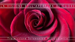 LA VISIONE DELL APERTURA DI CUORE ♥️  TRASMISSIONE SCIAMANICA MICROCOSMICA [upl. by Anawak758]