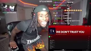 The Reactions of Streamers to a Shocking Song  FT KAI CENAT YOUNG DABO amp MORE [upl. by Ahmar]