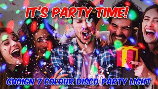 CHOIGN 7 Colour Disco Party Light [upl. by Balch163]