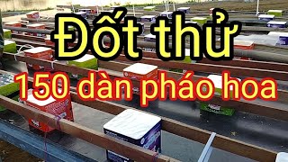 Đốt thử  150 dàn Pháo hoa Bộ Quốc phòng nhà máy Z121 mừng huyện Mỹ Đức đạt chuẩn Nông thôn mới [upl. by Uttica176]