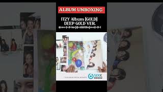 UNBOXING ITZY Album GOLD DEEP GOLD VER shorts [upl. by Tedmann]