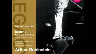 Arthur Rubinstein BRAHMS  Piano Concerto No2 2nd Movement [upl. by Hersch]