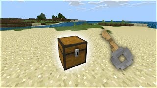 How to make a lockable chest in MCPE  COMMAND BLOCK CREATION [upl. by Bud]