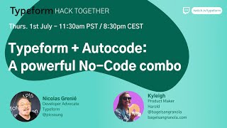 Typeform  Autocode A powerful nocode combo [upl. by Eudoxia]