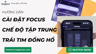 Hướng dẫn cài đặt Focus Mode  Chế độ tập trung  Tạo hình trái tim góc đồng hồ iphone [upl. by Ahseekat]