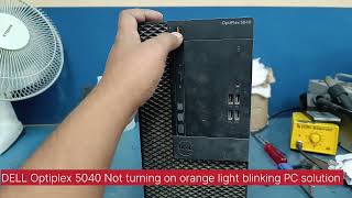 Dell power button blinking orange light wont turn solution [upl. by Ailegnave]