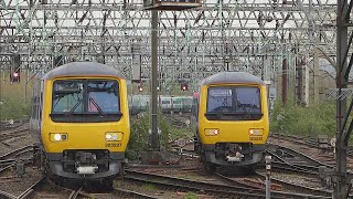 Northern Class 323 crossover at Manchester Piccadilly 8424 [upl. by Ilka]