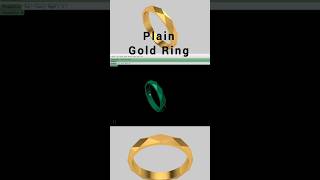 full 👆🏻video link How To Make Plain Gold Ring in Matrix90 matrix rhino tutorial jewelry [upl. by Lomaj]