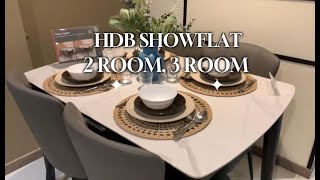 Visit to Singapore HDB Showflat Part 1 l 2 Room Flexi 3 Room HDB [upl. by Leahcar]