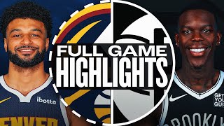 NUGGETS at NETS  FULL GAME HIGHLIGHTS  October 29 2024 [upl. by Ajroj]