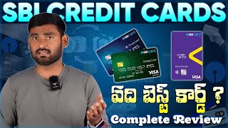 Sbi Best Top 3 Credit Cards Telugu 2024  Credit Card Fast Approval  Sbi Credit Cards [upl. by Nyasuh849]