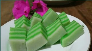 CARA MEMBUAT KUE LAPIS TEPUNG BERAS YANG PRAKTIS [upl. by Chatterjee]