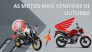 As motos mais vendidas do mês de outubro [upl. by Sirrad]