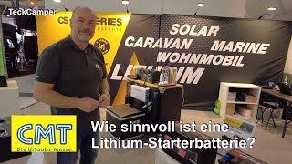 CMT Stuttgart 2024 Lithium für die Starterbatterie Wie sinnvoll ist das [upl. by Ahsirk715]