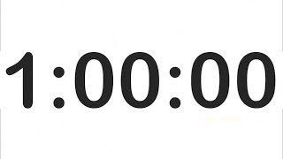 1 Hour Countdown Timer with Alarm Clock Timer 1 Hour [upl. by Nessa]