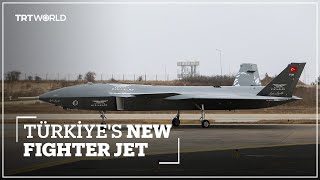 Türkiyes maiden unmanned fighter jet Bayraktar Kizilelma flies for the first time [upl. by Walford185]