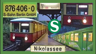 Wannseebahn SBahnhof Nikolassee BR476  KNORR Hüttensnack 476876 406 [upl. by Haela]