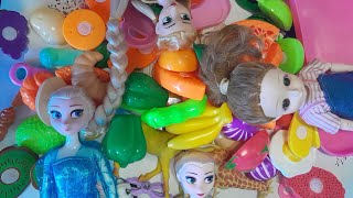 🇱🇷👋🤗😍👍Unboxing dolls Anna and Elza and cooking toys 🥕🍉🍈🍇 reviewtoys unboxing cookingtoys [upl. by Crispa888]